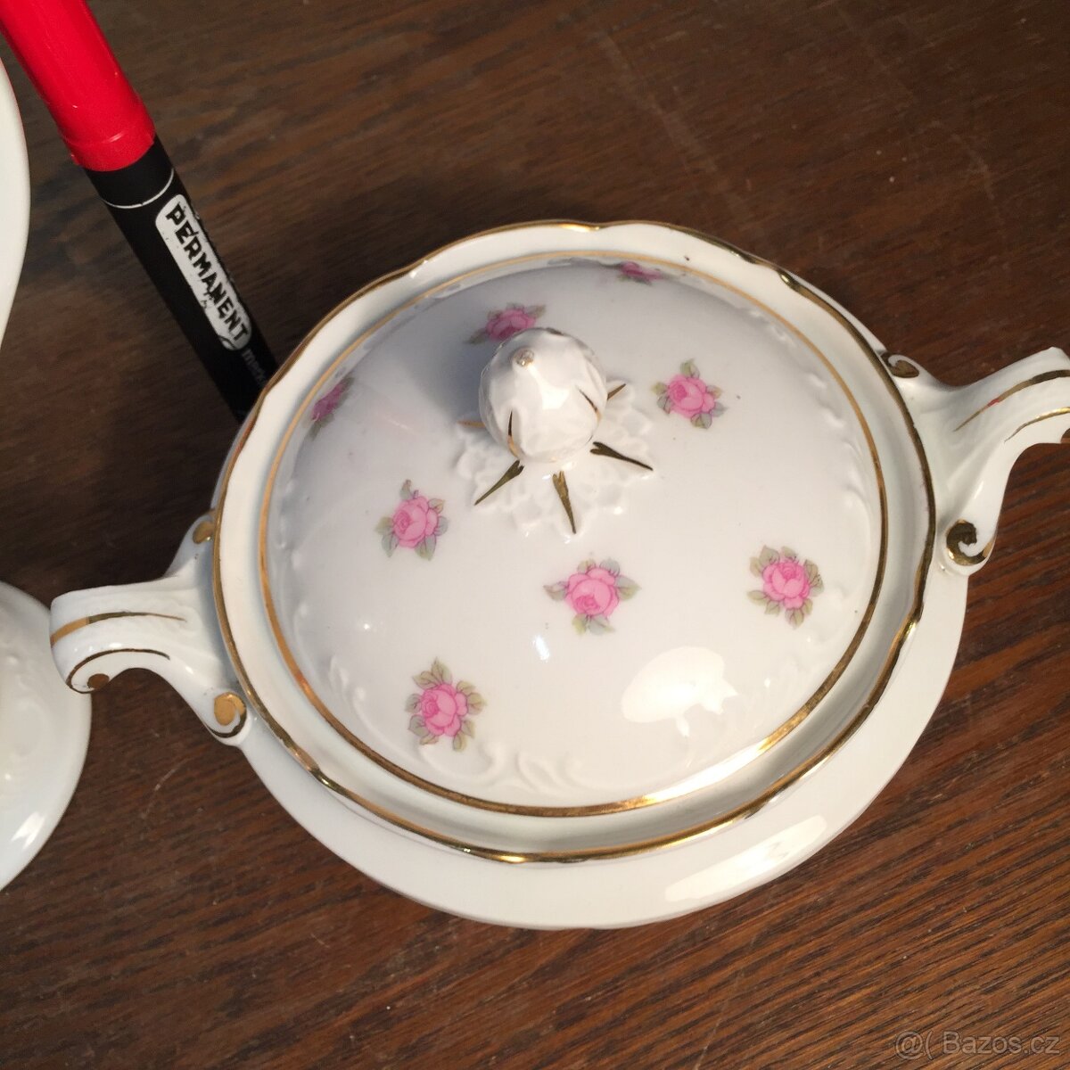 Stará konvice džbánek,cukřenka Schlaggenvald Slavkov - 10