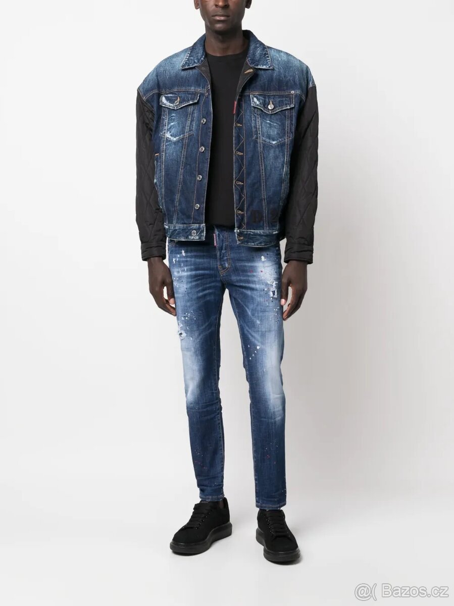 DSQUARED2 LUXUSNÍ PÁNSKÉ SLIM JEANS VEL 48 - 10