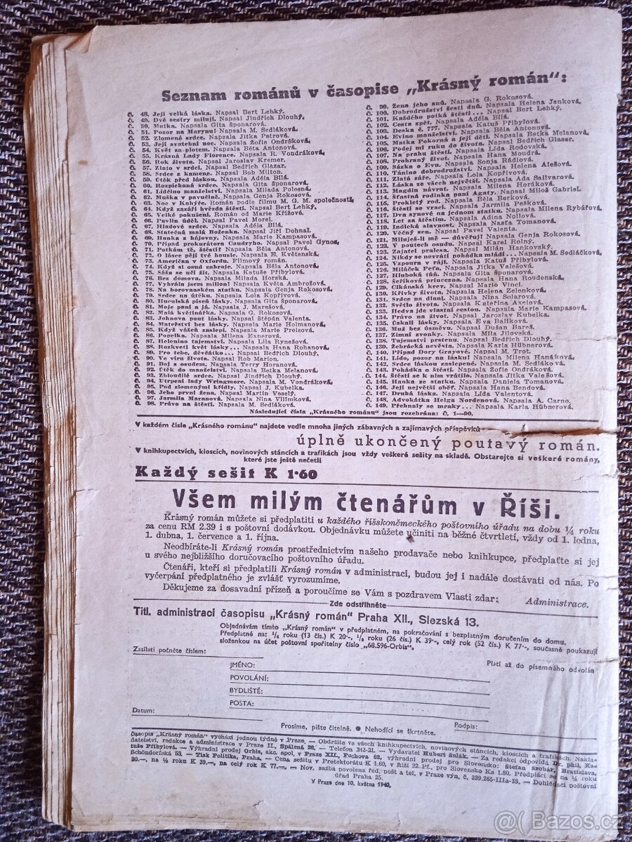 Staré časopisy 1942 - 10