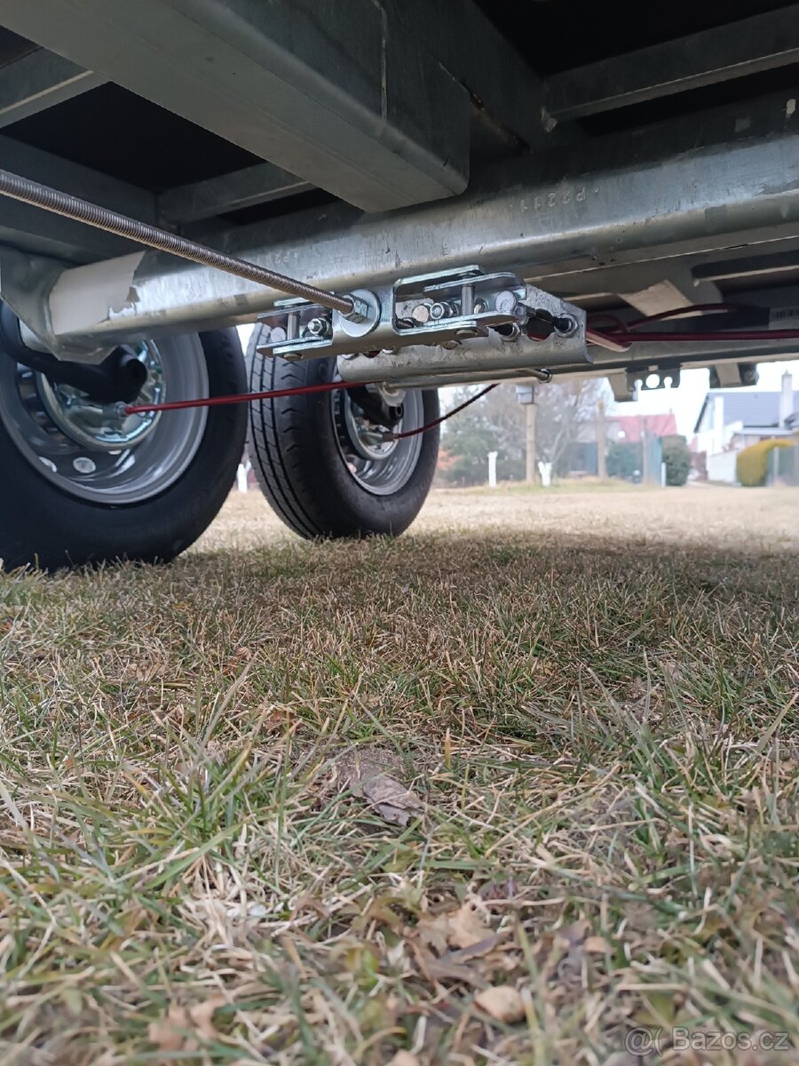 Novou bržděnou dvounápr. vlečku za malotraktor,traktor, - 10