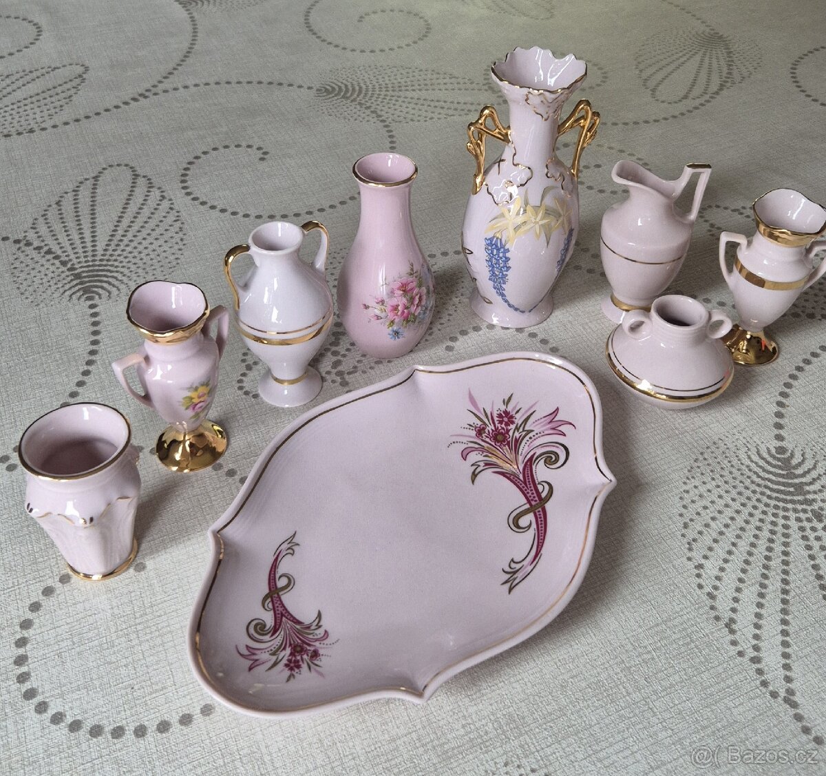 Růžový porcelán H&C Czech - 10