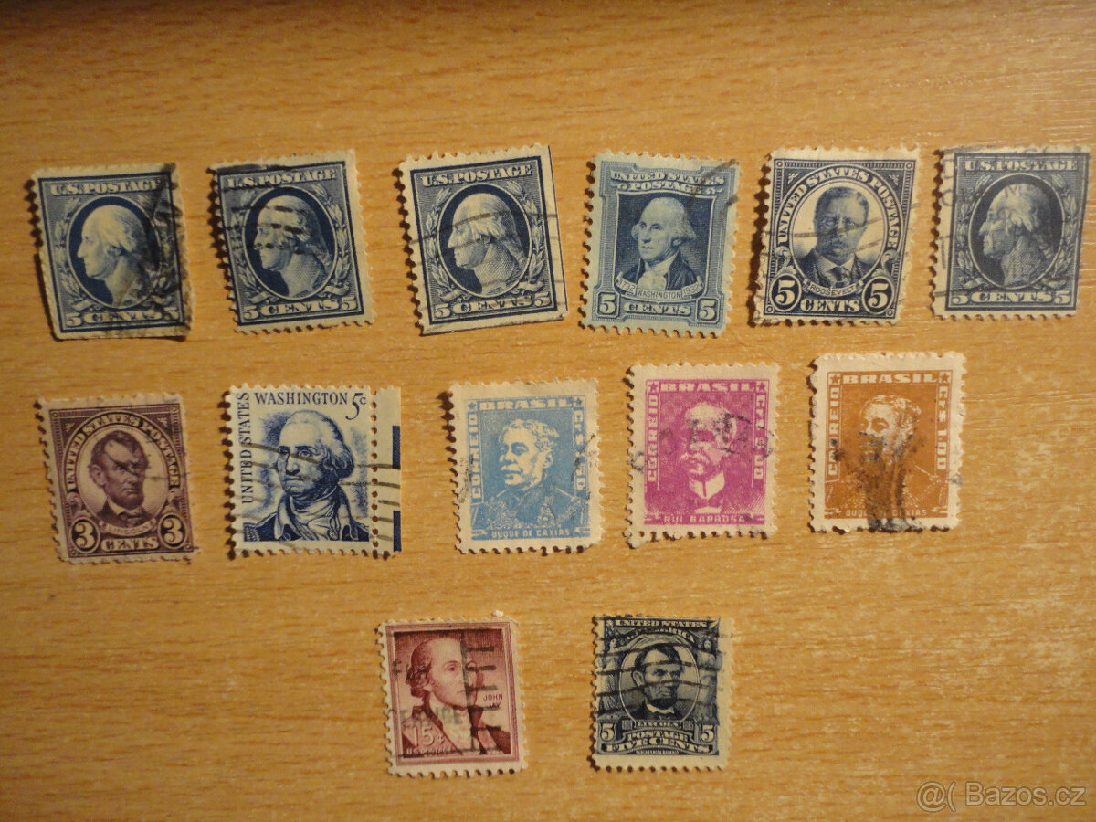 Staré známky - Československo, svět - 10