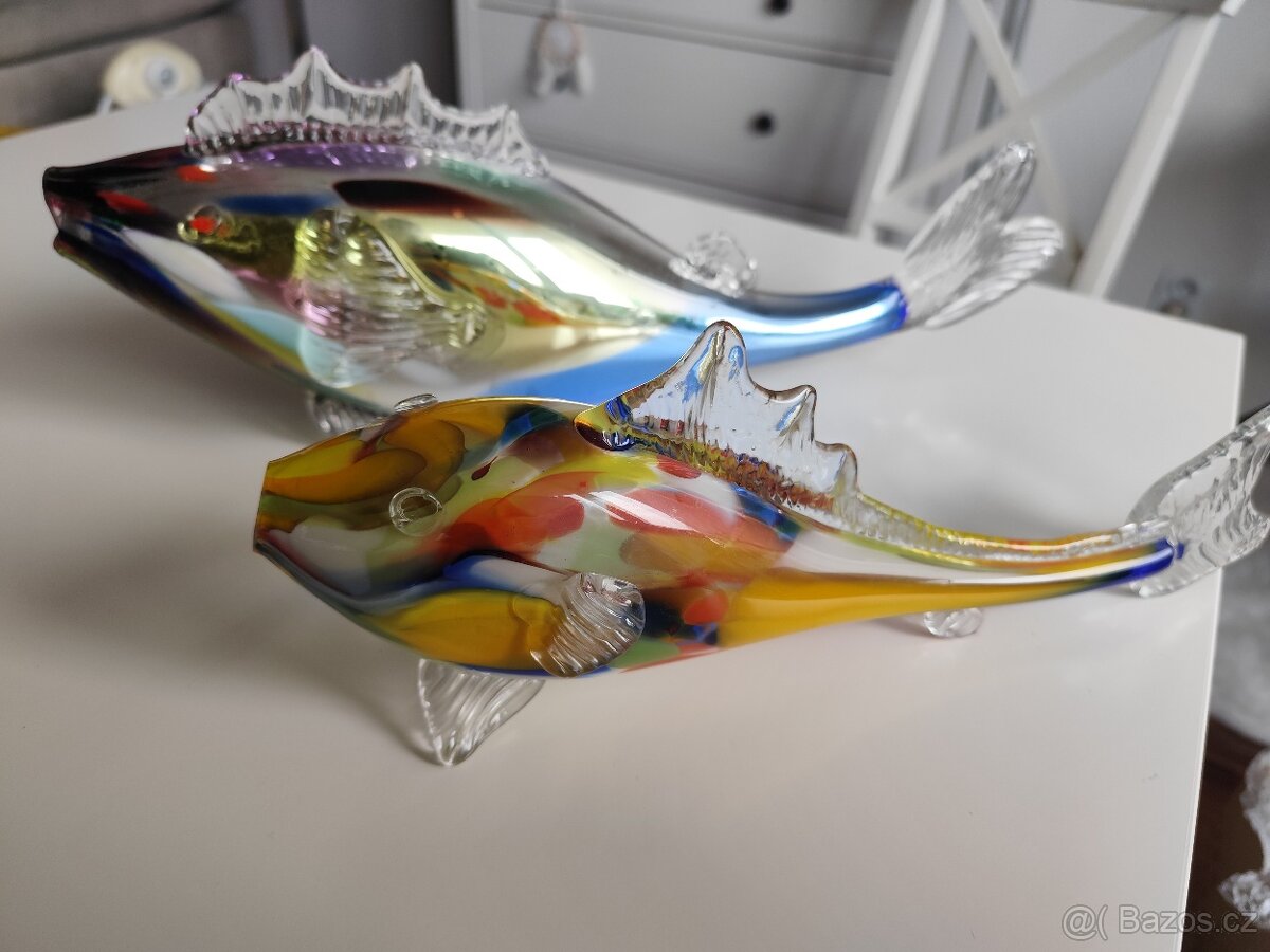 Hutní sklo ryby - 10