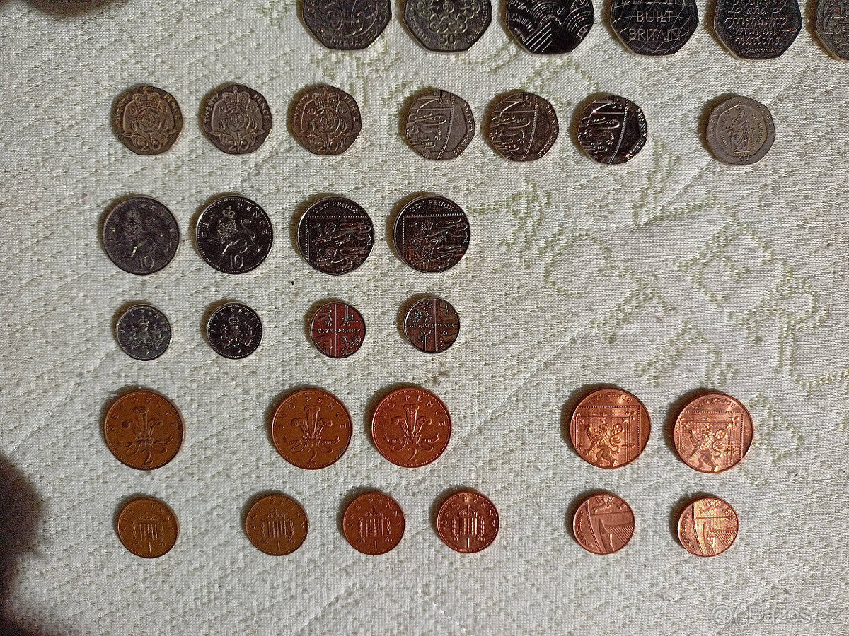 Prodám sbírku anglických mincí. - 10