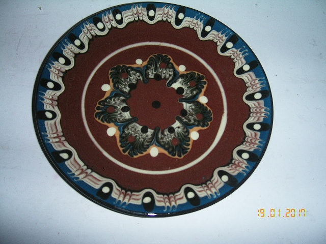 Ručně malované talířky k pověšení na zed. - 10