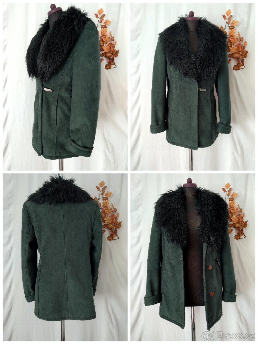 Luxusní dámský kabát vel.40/42 - 10