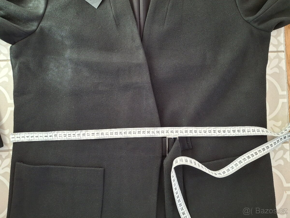 Černý kabát Montecristo XL 10 % vlna 5 % viskoza - 10