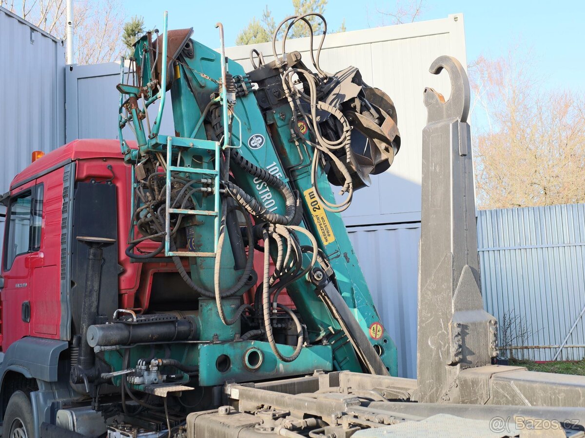MAN TGA 28.440, 6x2, HYDRAULICKÁ RUKA OSTROJ 105 S DRAPÁKEM - 10