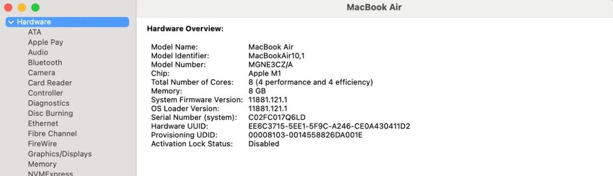 MacBook Air 13” (M1, 8 GB RAM, 512 GB SSD) - 10