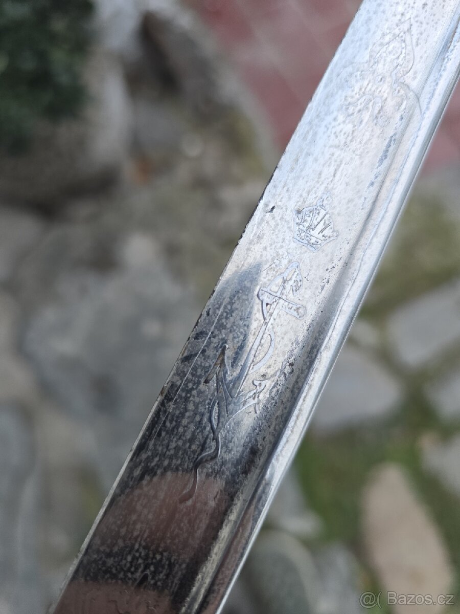 VZÁCNÁ NÁMOŘNÍ ŠAVLE RAKOUSKO UHERSKO VZOR 1850 - 10