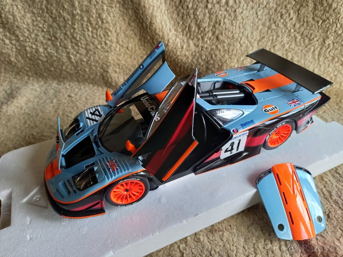 Prodám McLaren F1 GTR Gulf - 1:18 - Minichamps-limitovaný - 10