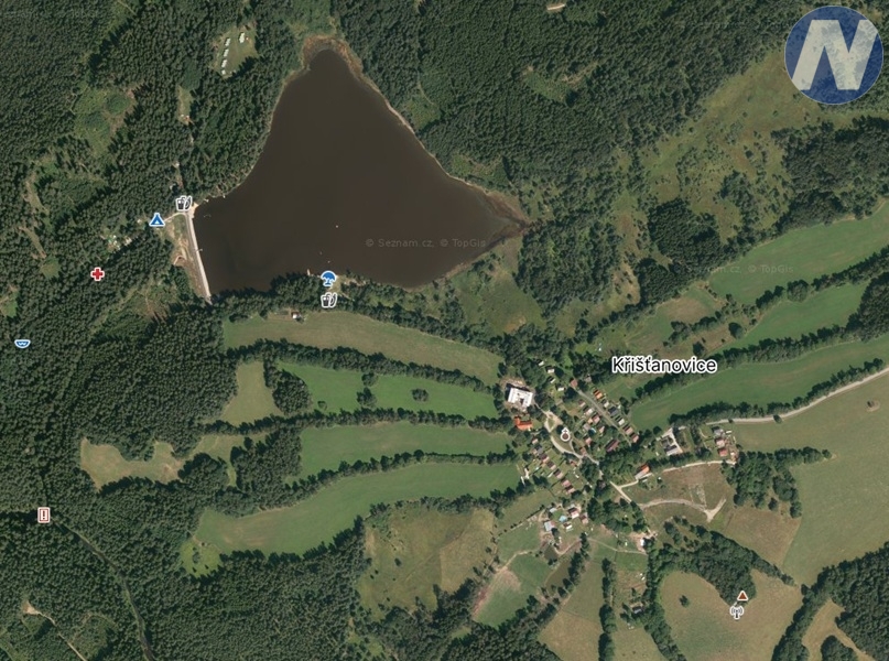 Křišťanovice, stavební parcela u Prachatic,1123 m2 - 10