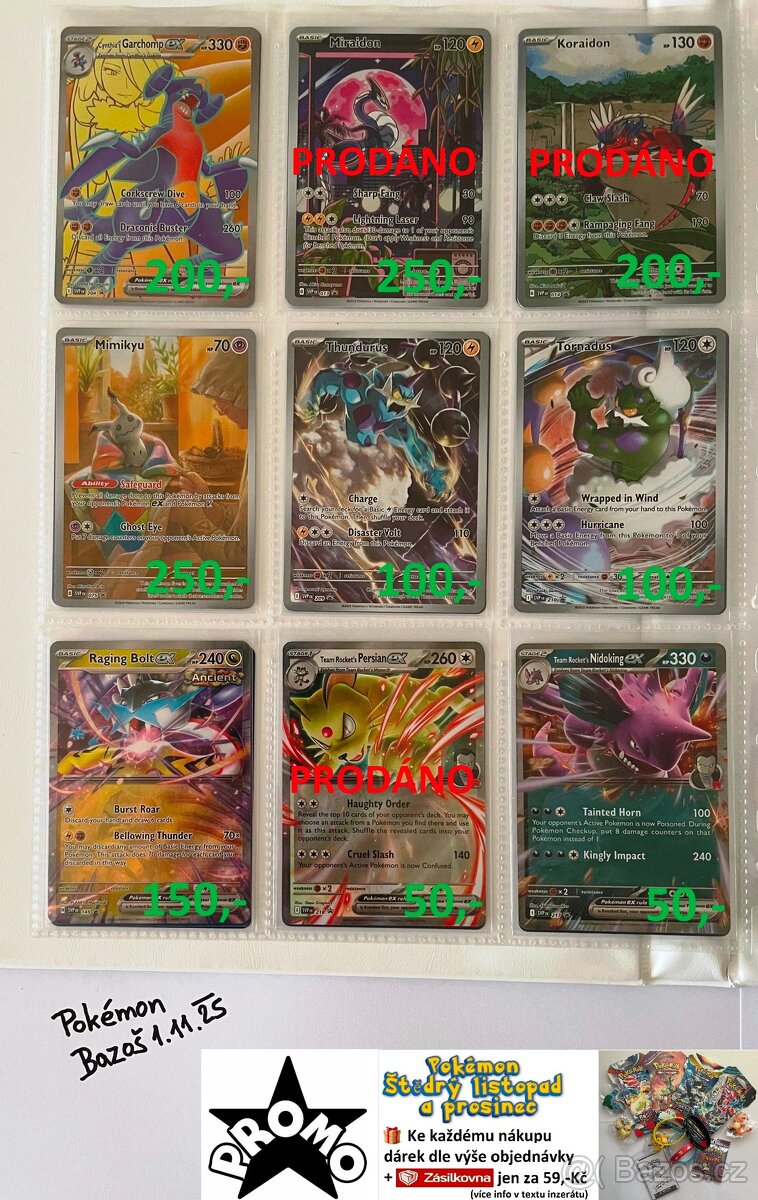 KUSOVÉ KARTY TCG POKÉMON (ORIGINÁL KARTY) (3) - 10