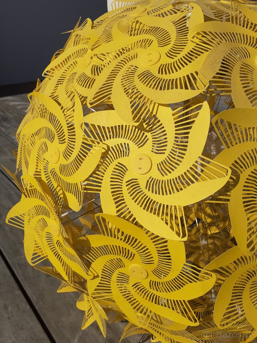 IKEA Žlutý květinový lustr Grimsas - 10