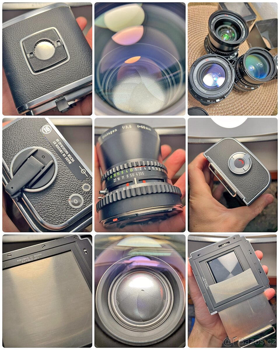 Hasselblad 500 C/M Konvolut – středoformátový set se 3 skly - 10