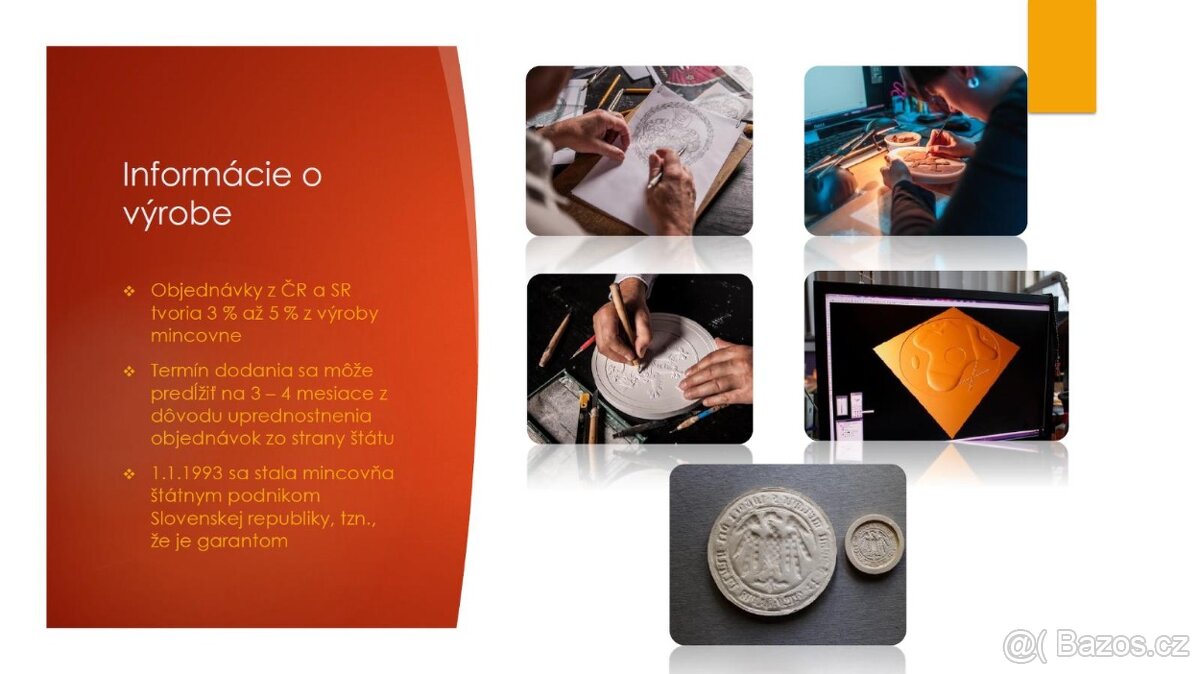 Česká známka, V. Český st. znak, Zlatá a stříbrná 155/200 ks - 10