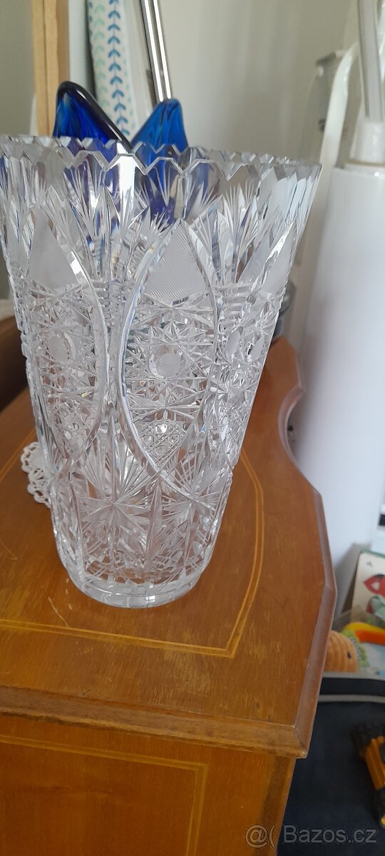 Broušená váza výška 30 cm - 10