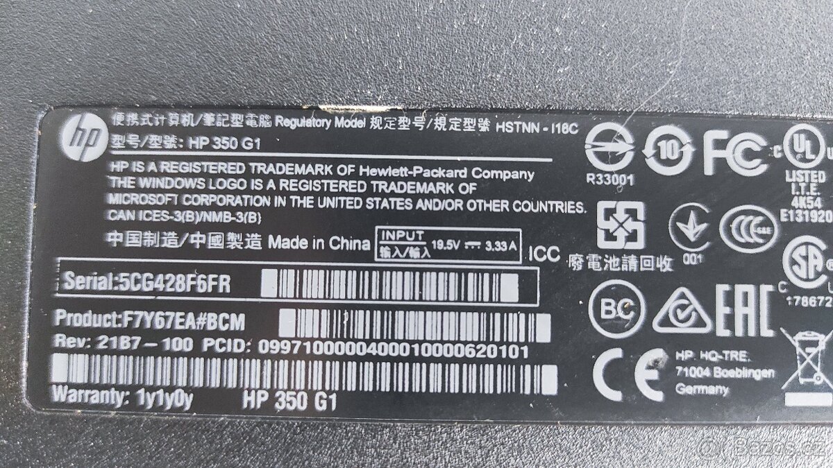 HP 350 G1 (Intel-Core i3 a i5) + druhý zdarma. - 10