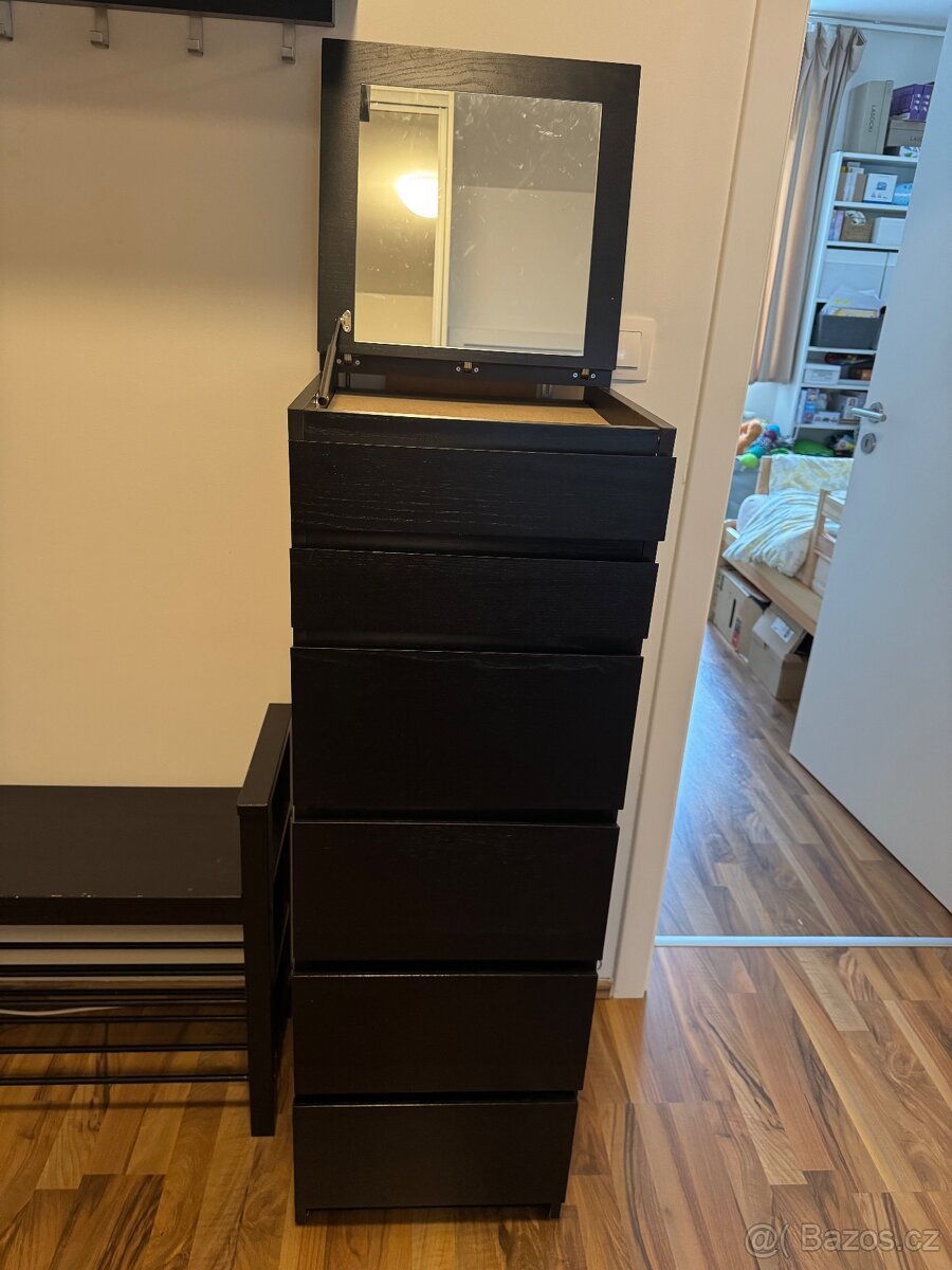 Sestava do chodby - botník, lavice, věšák - 10