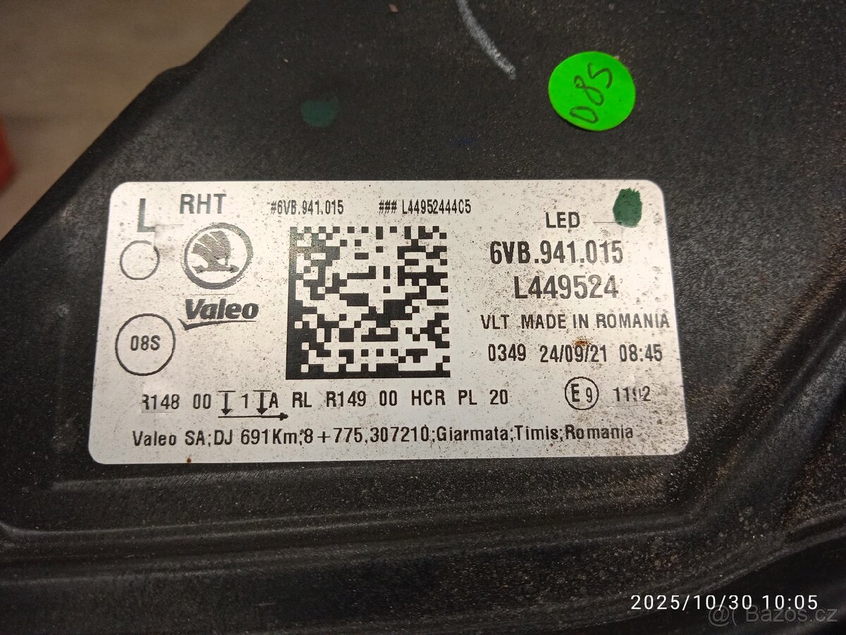 Světlo Fabia 4 - 10