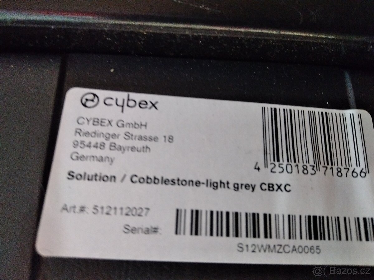 Autosedačka Cybex Solution kat. 2-3 - 10