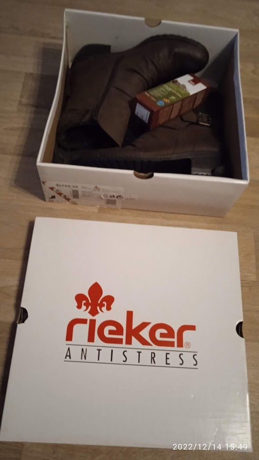 NOVÁ DÁMSKÁ KOTNÍKOVÁ OBUV RIEKER vel. 39 + KRÉM NA OBUV - 10