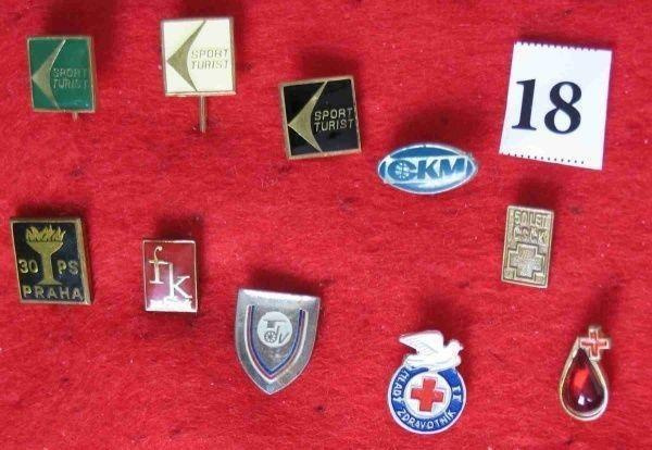 asi 90 ks odznaků - různé - ČSFR - cca 1970 - 1999 - 10
