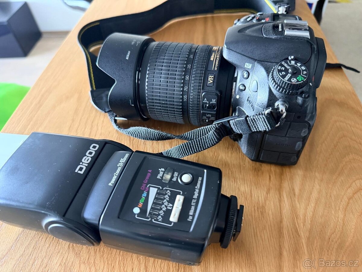 Prodám Nikon D7100 s objektivem 18–105 mm a bleskem Di600 - 10