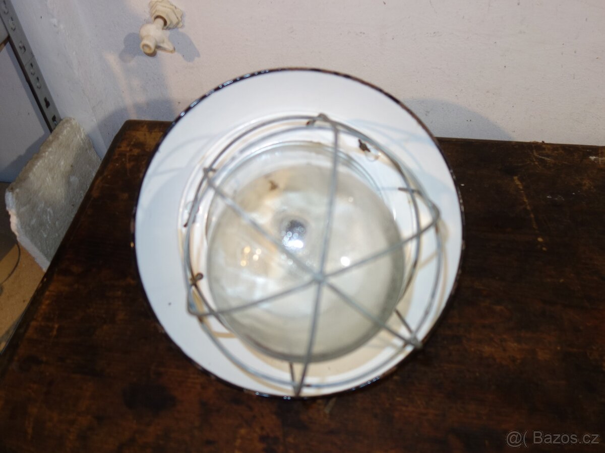 Industriální lampa, závěsná na strop - 10