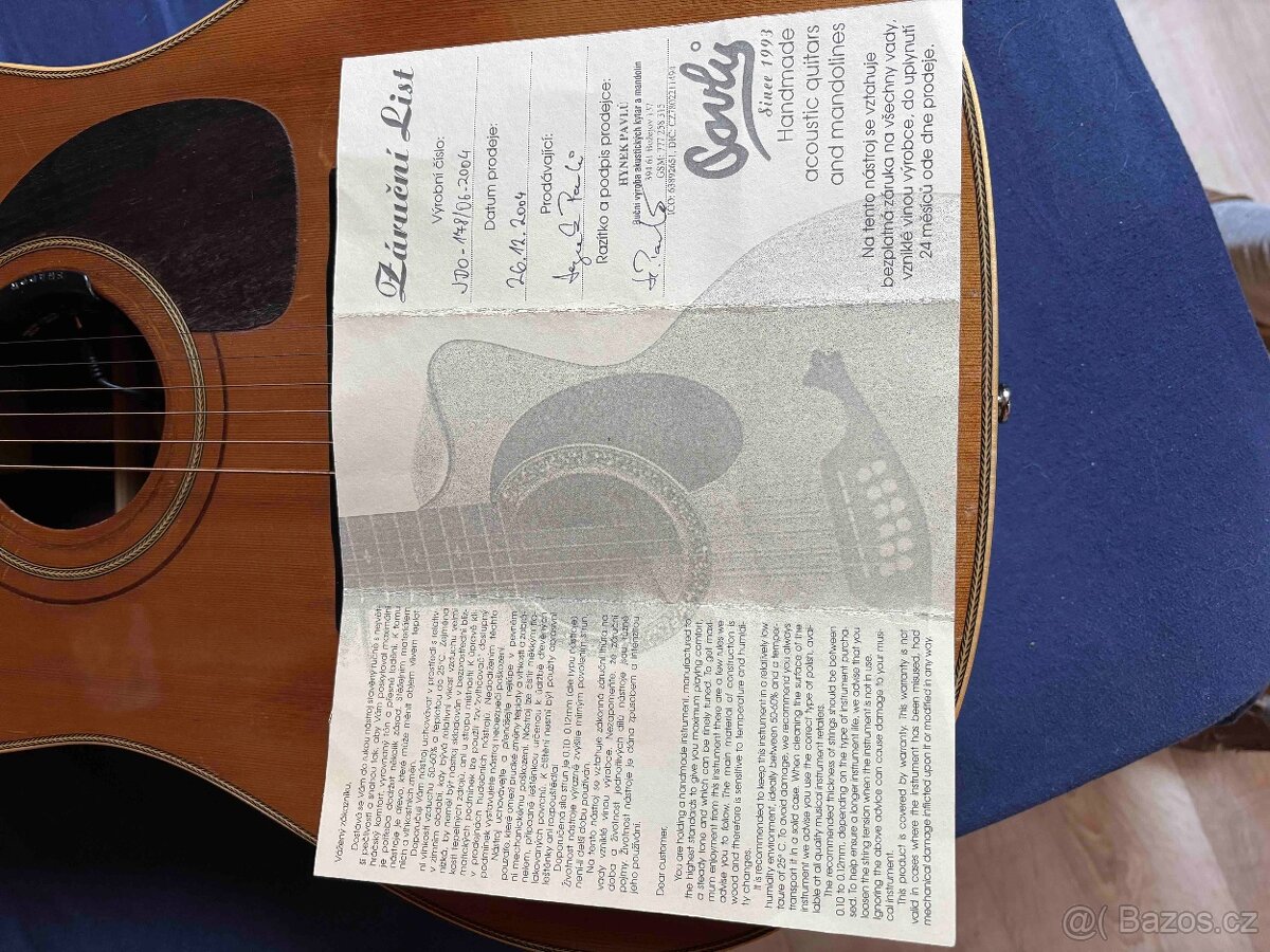 Kytara Pavlů celo masiv Cedr - 10