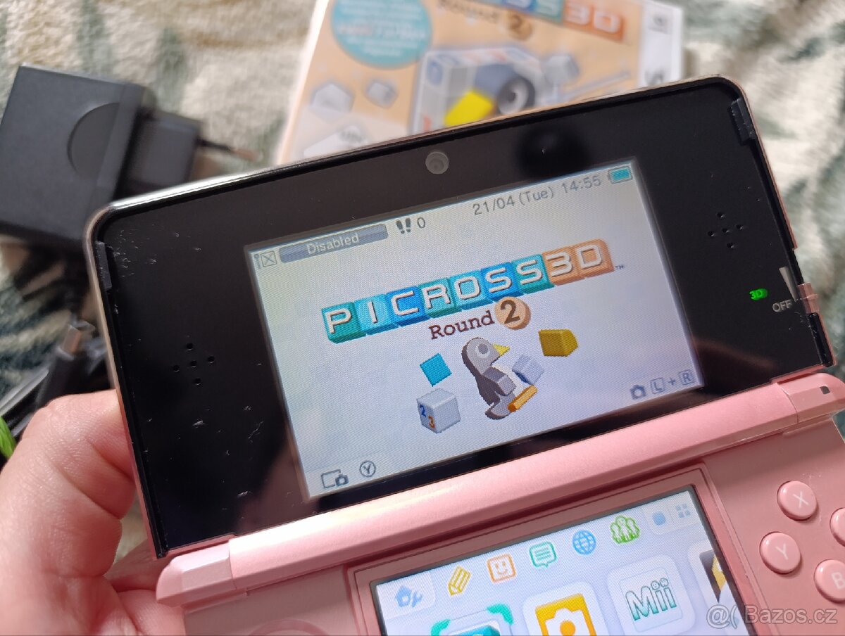 Nintendo 3DS Pink + Hry - 10