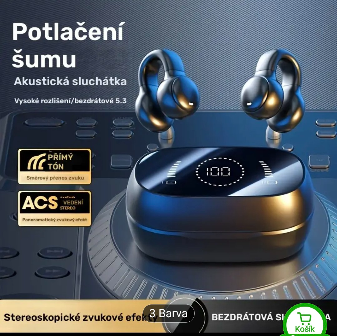 Bezdrátova sluchátka, nová. - 10