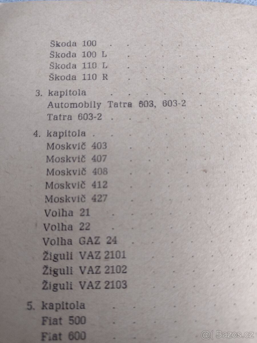 SEŘIZOVÁNÍ MOTORŮ A EL. PŘÍSL. AUTOMOBILŮ, 1970, 72,74 - 10