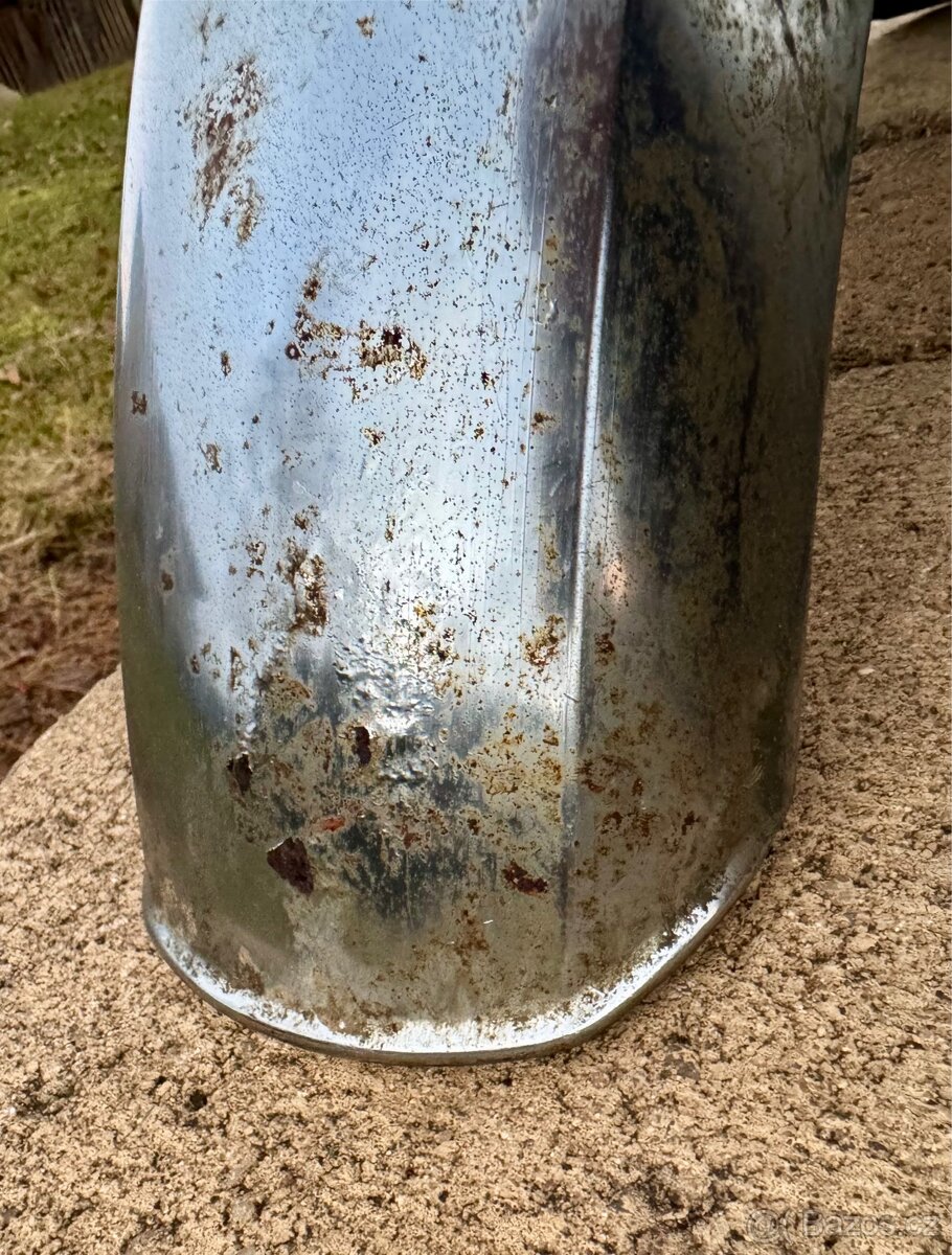 Jawa 350 634 638 - přední blatník chrom - 10