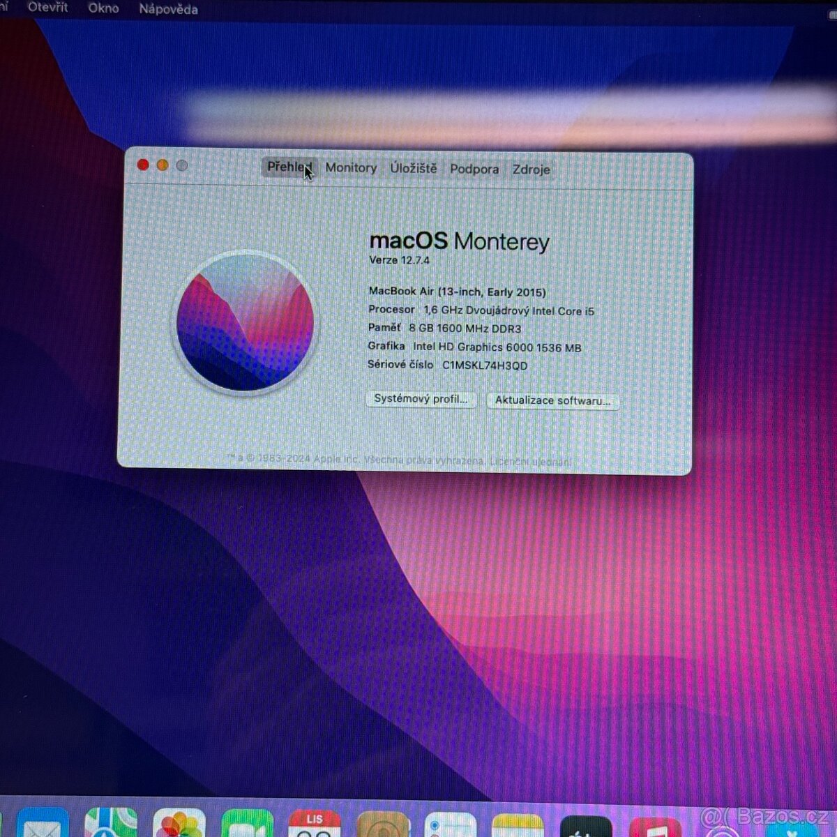 Apple MacBook Air 13” (A1466, Early 2015) – i5 / 8GB RAM / - 10