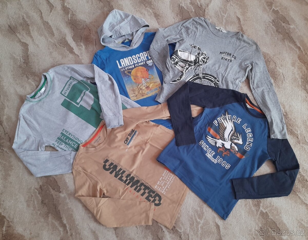 2x balíček-Chlapecké oblečení vel. 134+/- - 10