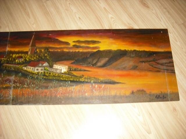 Malovaný obraz Orlík (Alfréd Pecina 1982) - 10