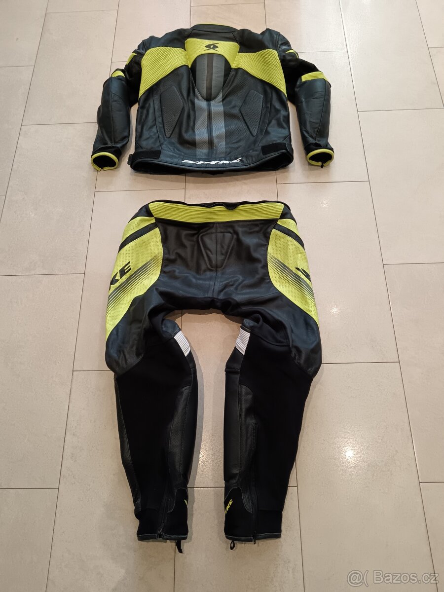Spyke Estoril Sport-Pánská kožená moto kombinéza, dvoudílná - 10