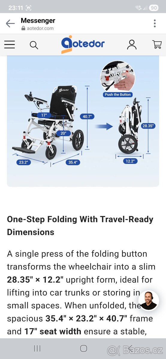 Elektrický invalidní vozík - 10