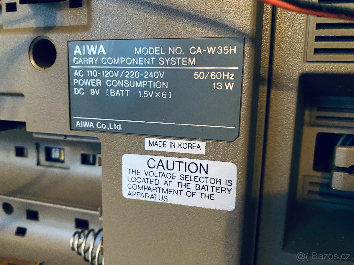 Radiomagnetofon Aiwa CA-W35, rok 1984 - 10
