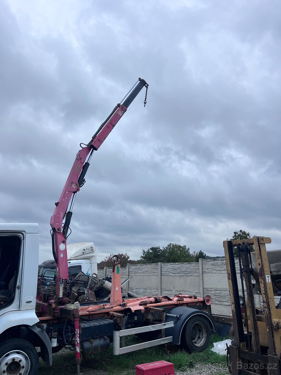 Renault midlum 12.180, hákový nosič kontejneru 1m, HR 2005 - 10