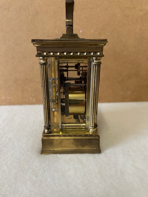 Mosazný starožitný budík - originál. - 10