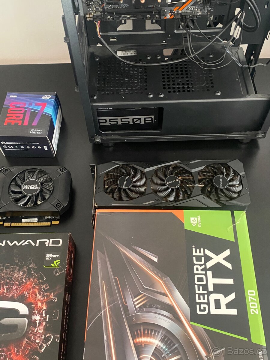 Herní PC - i7-9700, RTX 2070, GTX 1050ti - 10