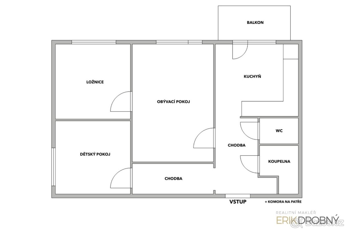 Pronájem bytu 3+1, 76m2, Pardubice – Cihelna. - 10