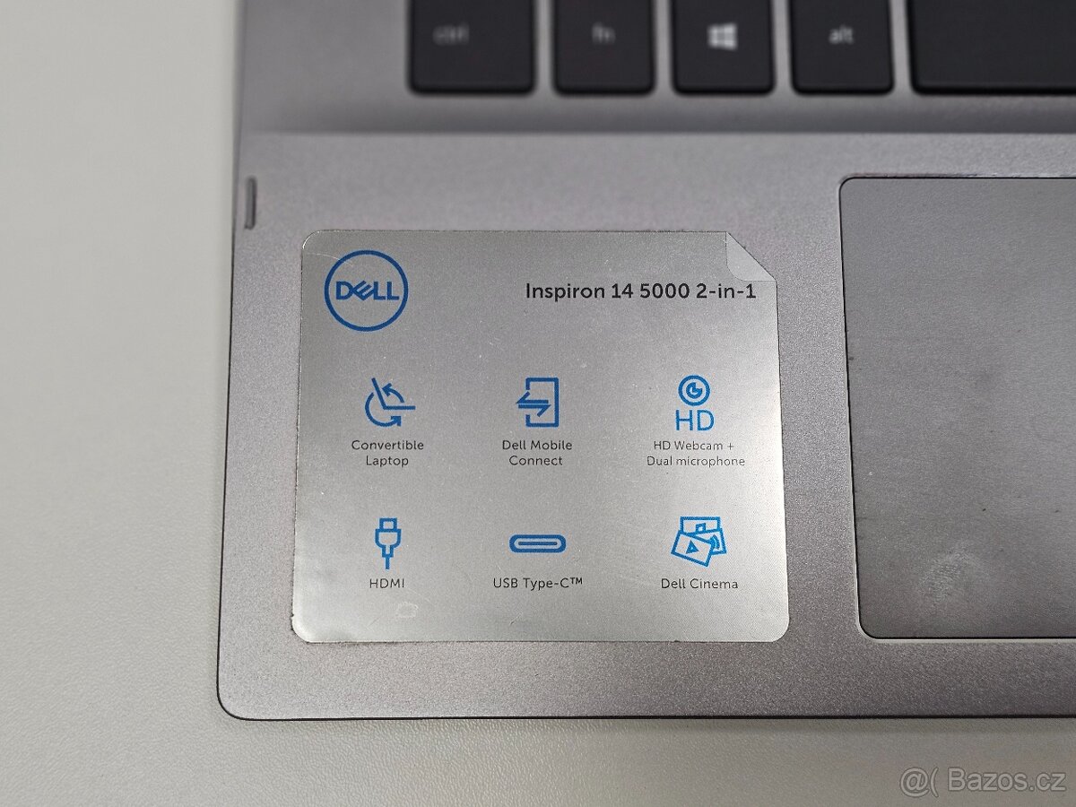 Dotyk. notebook DELL 2in1 - i5 1135G7, Iris Xe, SSD, Win 11 - 10