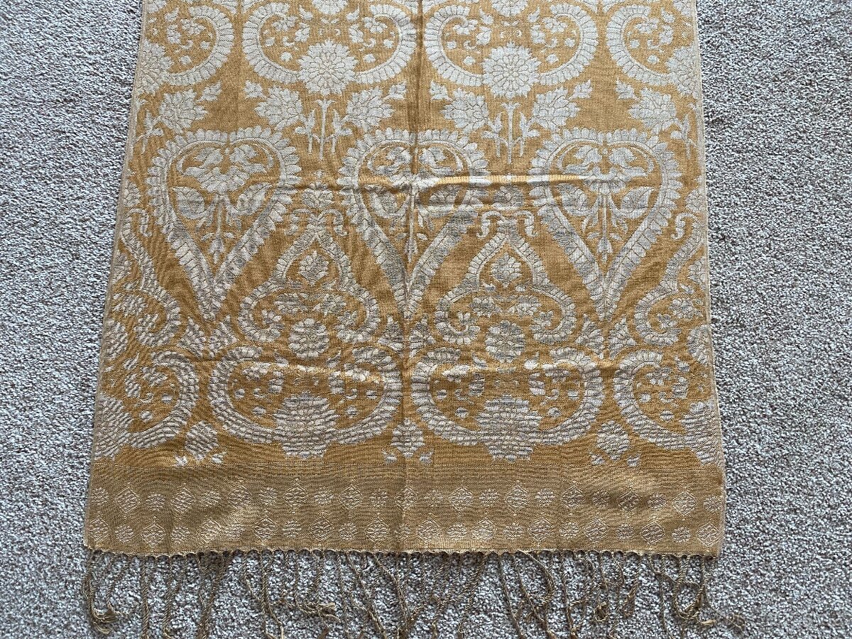 Velký dámský šátek se vzorem - akryl - 10