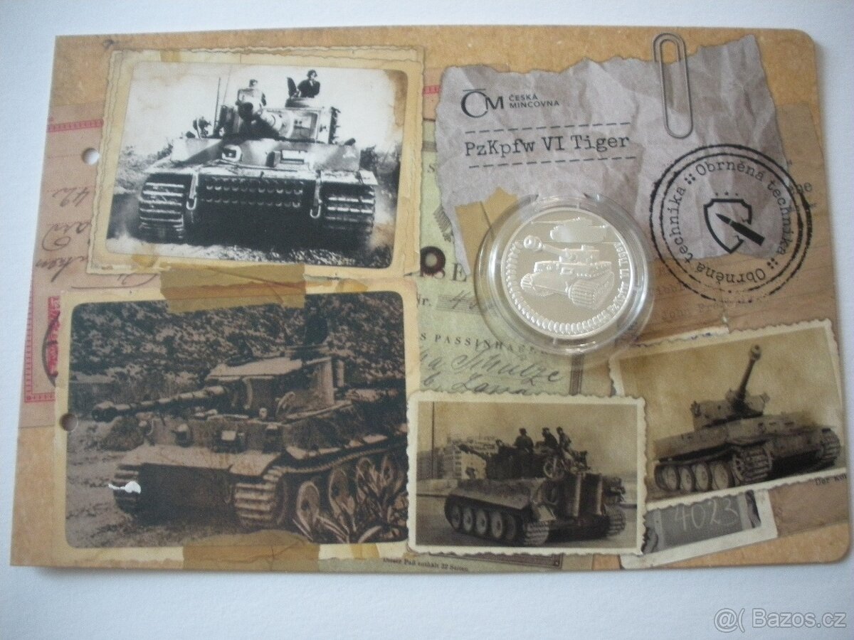 Sada stříbrných mincí Obrněná technika - 10