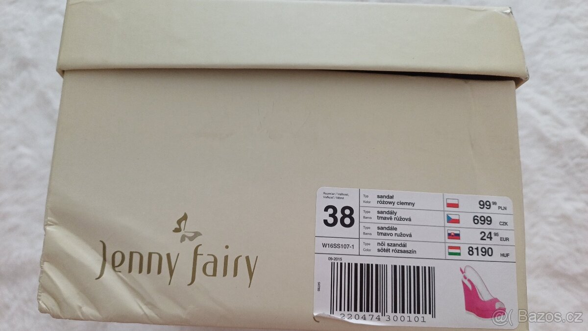 Dámské sandály na klínku/ platformě Jenny fairy - 10