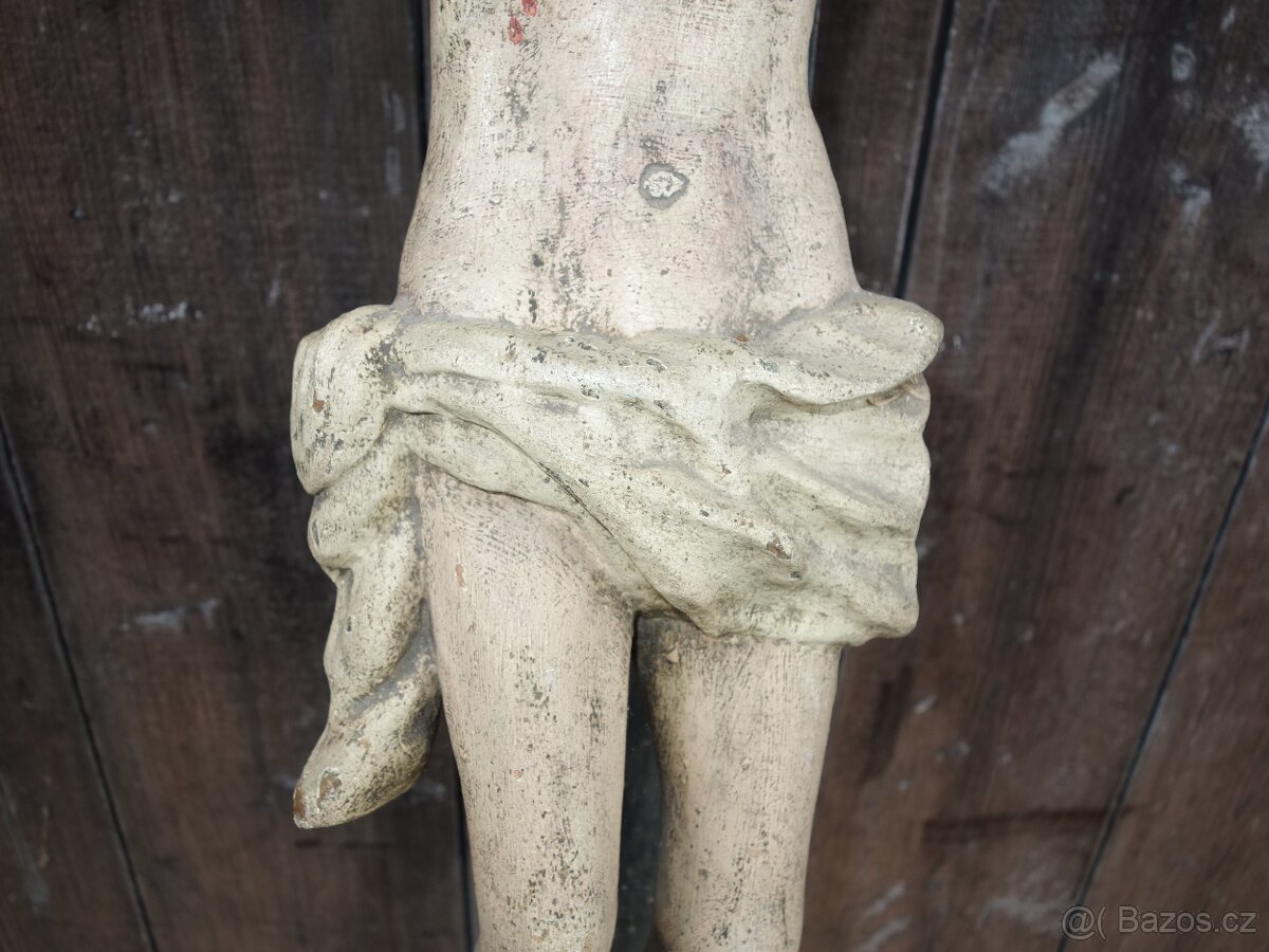 Starý Kristus dřevěný , super model - 10