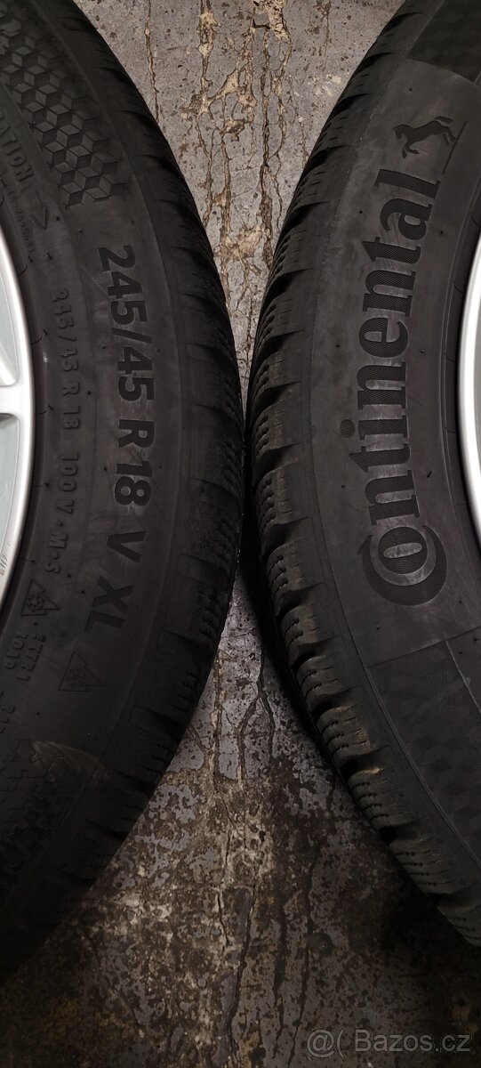 VOLVO V90,S90,alu 18',zimní pneu Continental +-8mm - 10